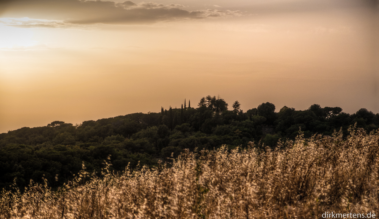 Sonnenuntergang bei Siena