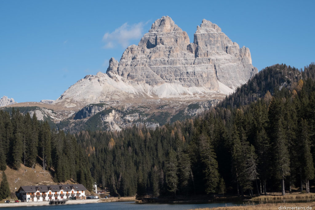 Misurina See mit Drei Zinnen