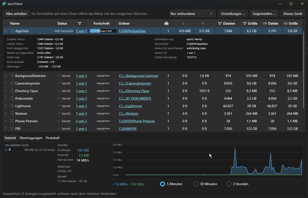 SyncTClient - Ein Syncthing Client für Windows